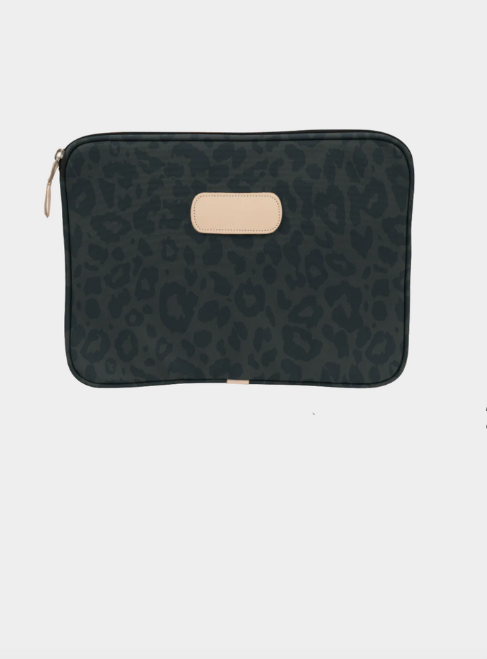 Dark Leopard Coated Canvas