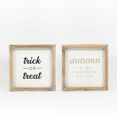 7x7x1.5 rvs wd frmd Halloween/Autumn Frame