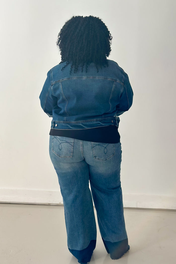 A Little Distressed Jean Jacket