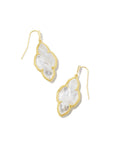Abbie Drop Earring in Gold Ivory Mother of Pearl