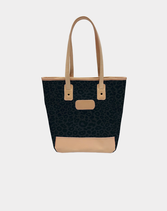 Dark Leopard Coated Canvas