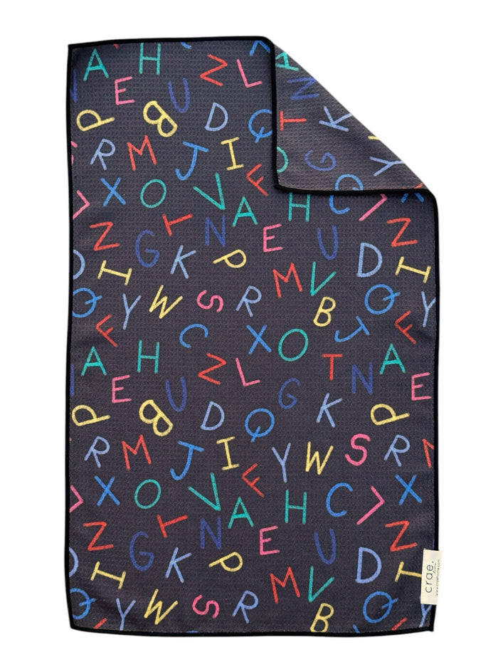 Alphabet Soup: Double-Sided Hand Towel