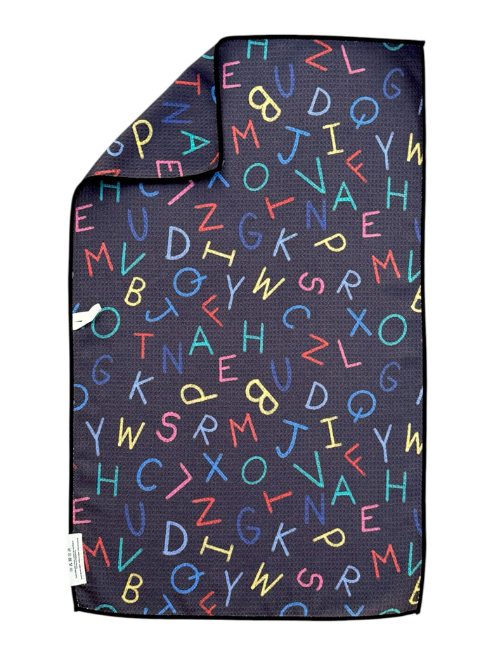 Alphabet Soup: Double-Sided Hand Towel