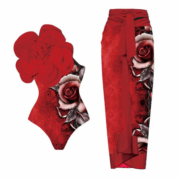 Amanda Swimsuit Set - Red