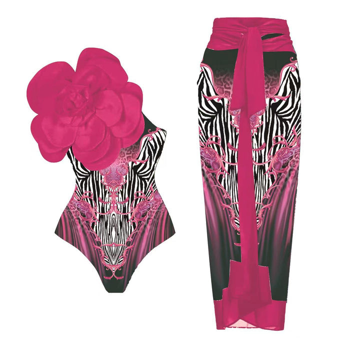 Amanda Swimsuit Set - Rose Red