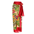 Amanda Wrap Skirt - Red Printed