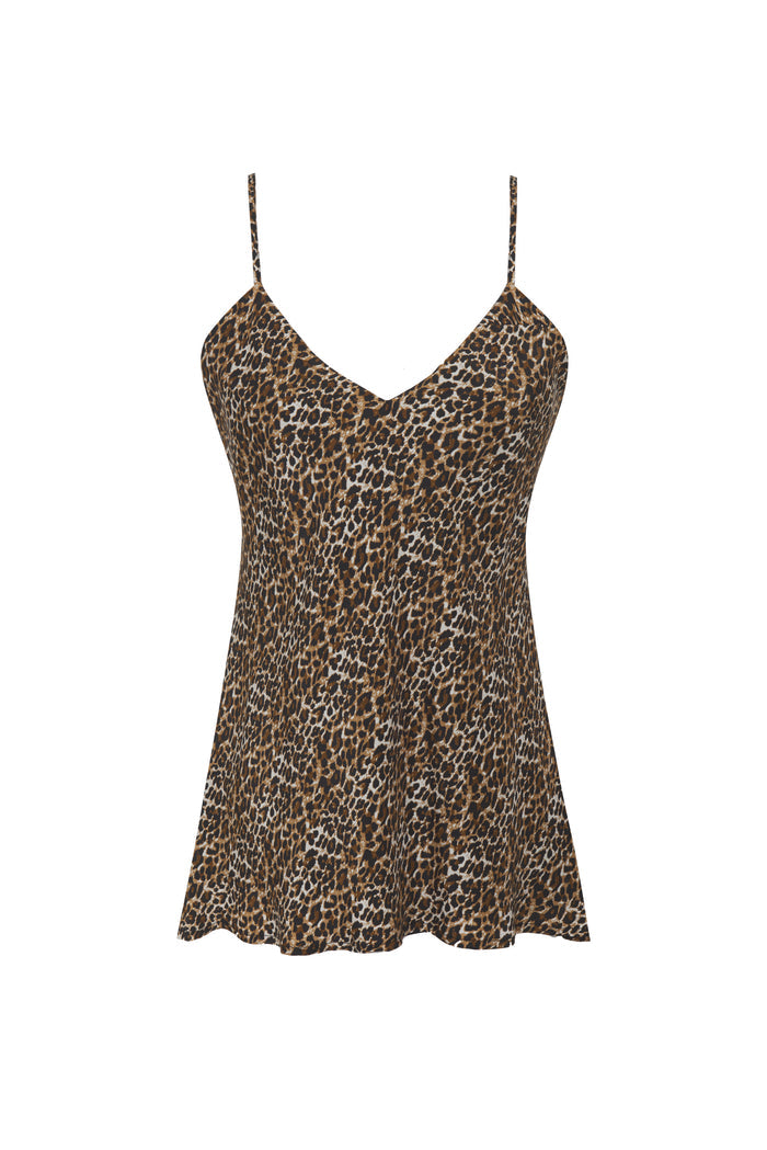 Ava Leopard Cami Fall Camel - Only One Left!