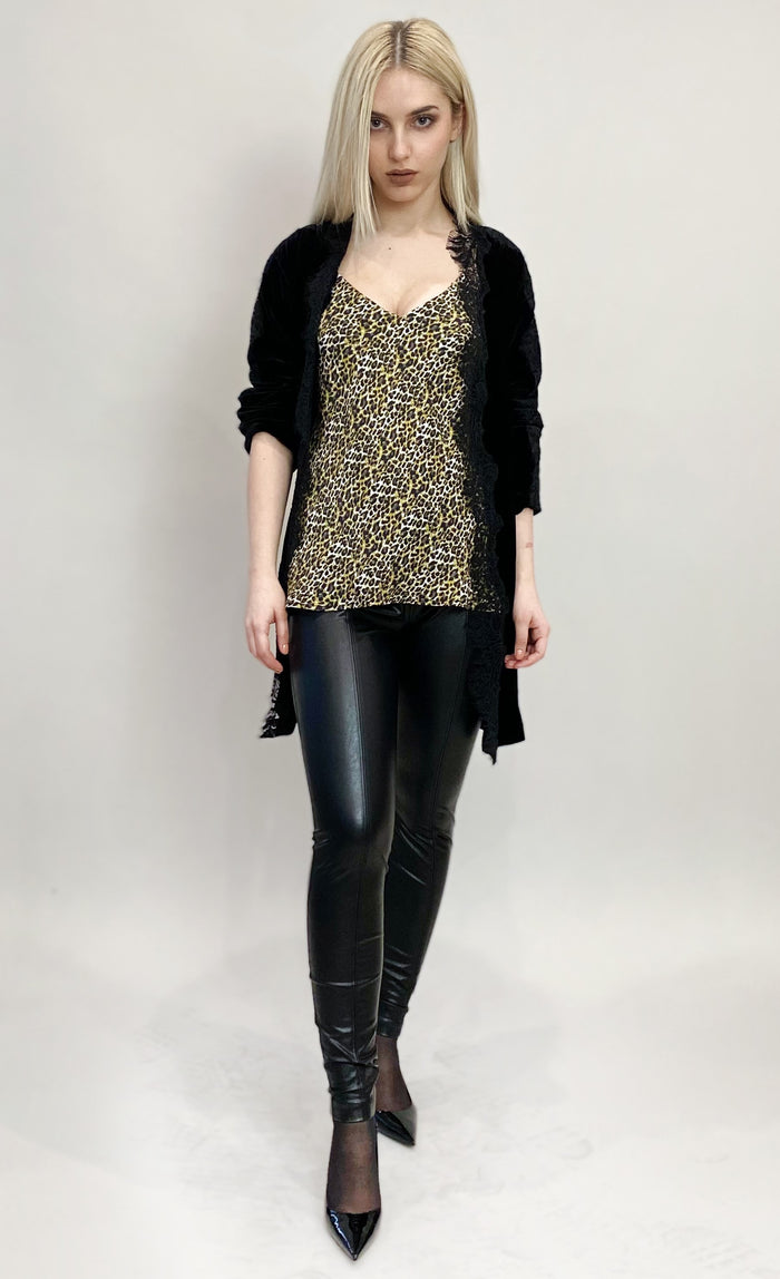 Ava Leopard Cami Fall Camel - Only One Left!