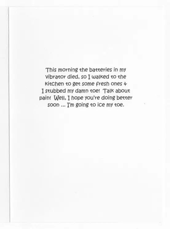 Bad Day Get Well Card Humorous Greeting Card