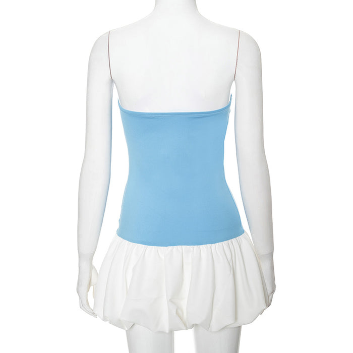 Barney Mini Dress - Blue