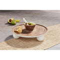 Beaded Pedestal Chip & Dip