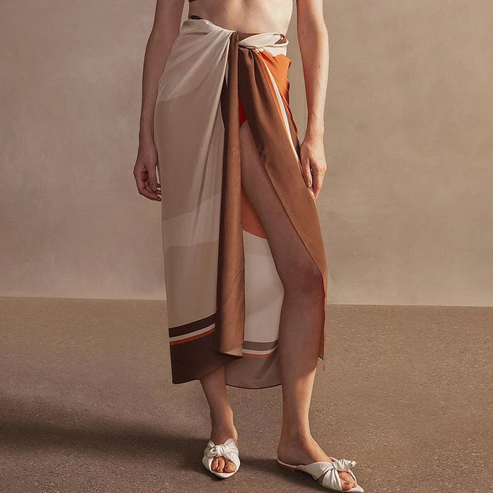 Bee at the Beach Skirt - Brown