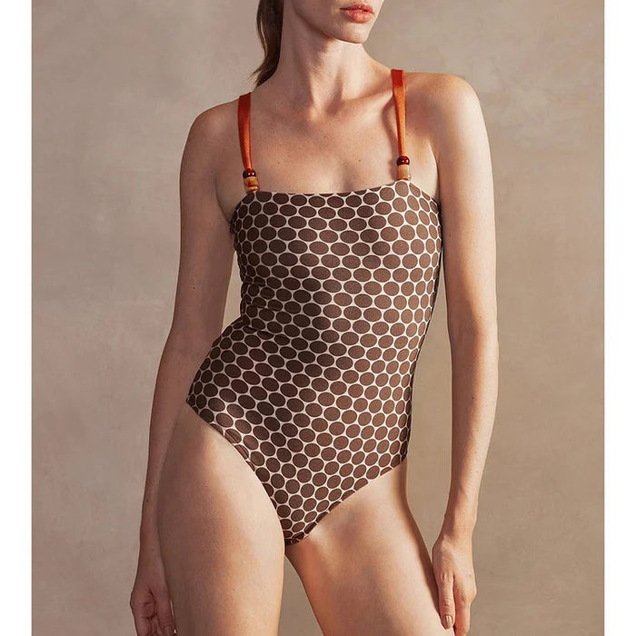 Bee at the Beach Swimsuit - Brown