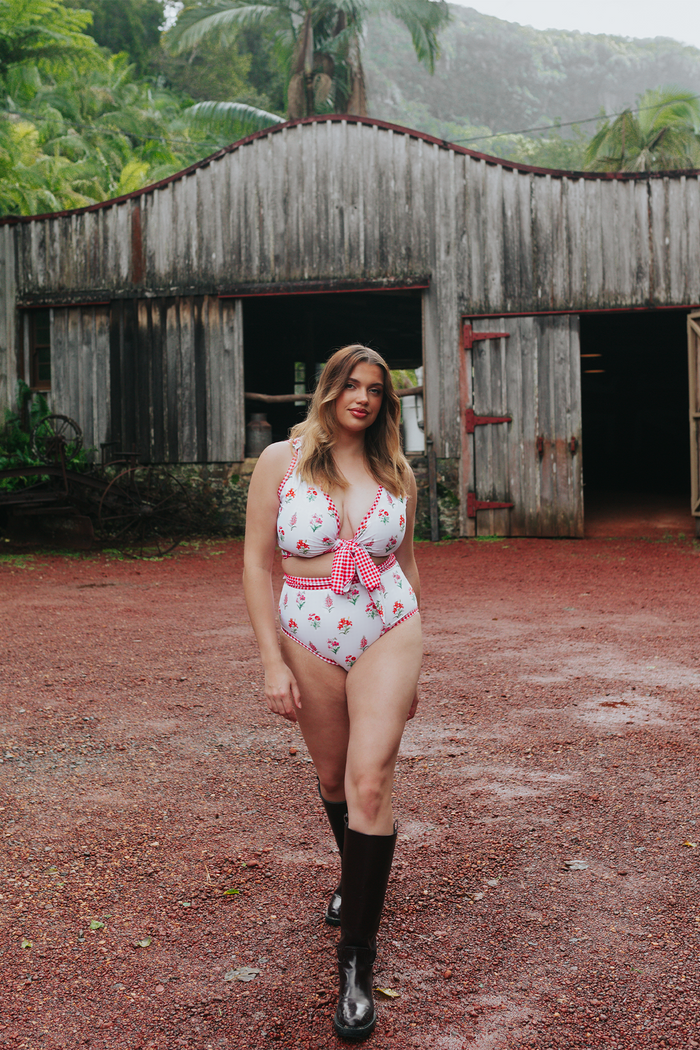 Betty One-Piece Wrap Top
