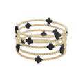 Black Cross Beaded Bracelet