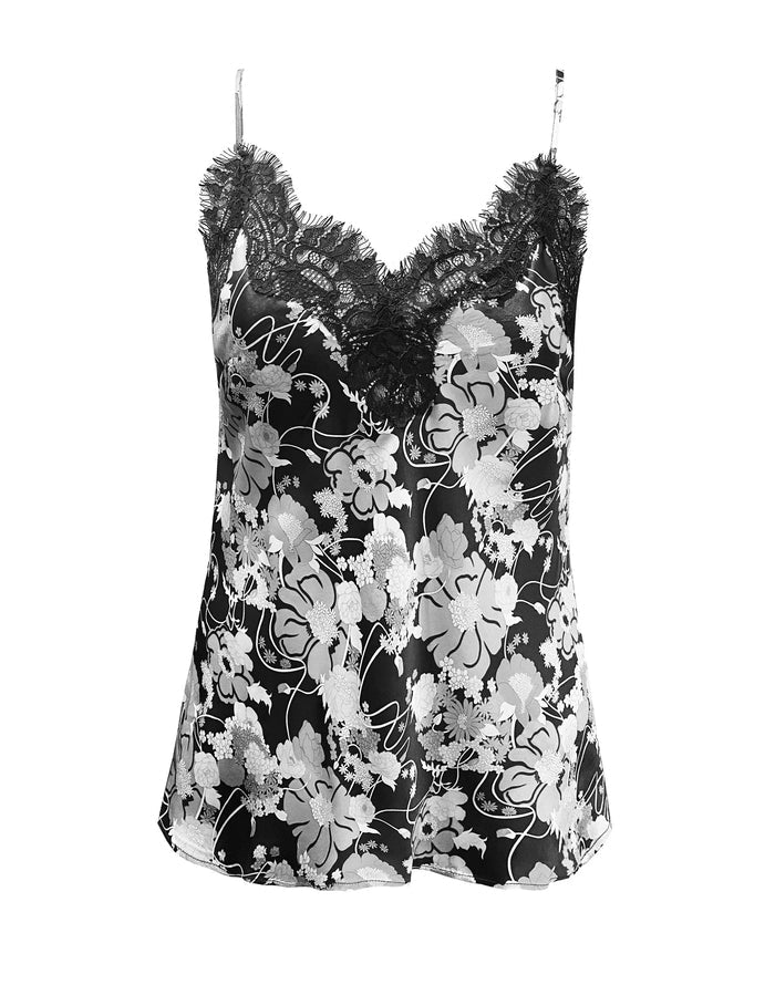 Black Miami Bloom Claire Cami