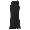 Black Pearl Ruffled Skirt - Black