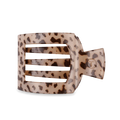 Blonde Tortoise Medium Flat Square Clip