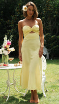 Calico Dress - Yellow