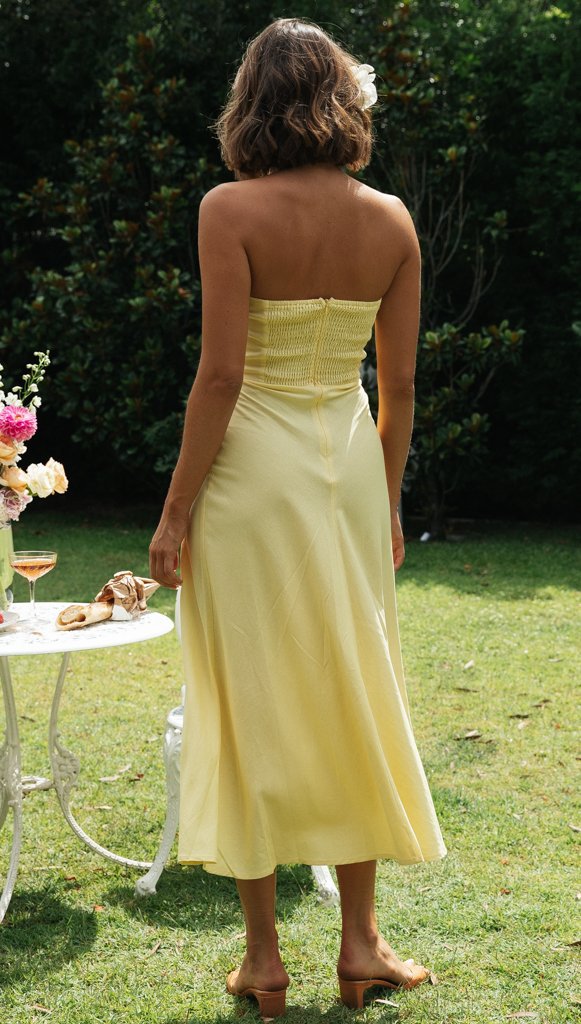 Calico Dress - Yellow