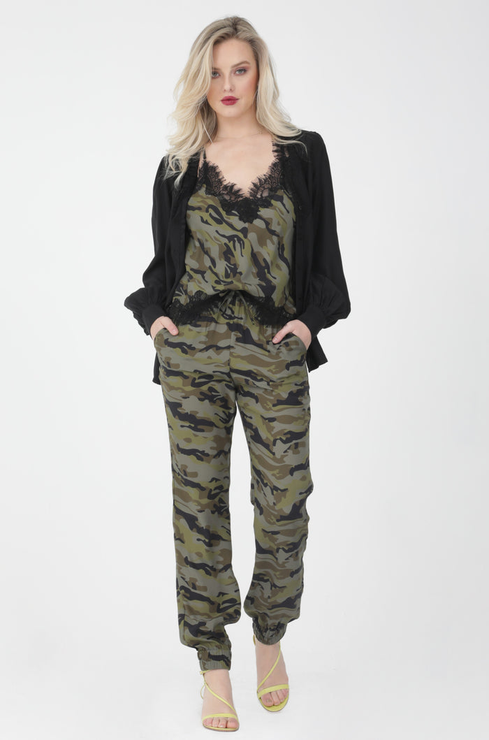 Camo Cropped Coco Cami