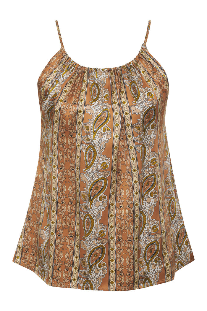 Capri Halter Cami Fall Camel