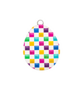 Checked Egg Charm