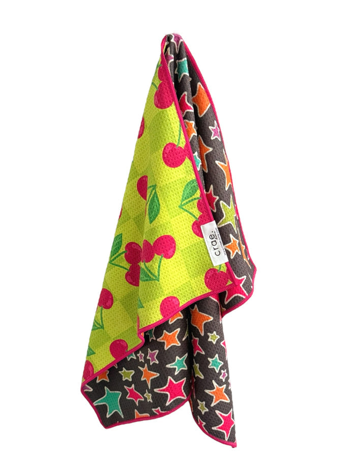 Cherry Burst Reversible Hand Towel