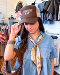 Chocolate Cowboy Hat Trucker Hat