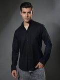 men's black Turkish fit cotton shirt with breast pockets and elbow patches
men's shirt latest collection