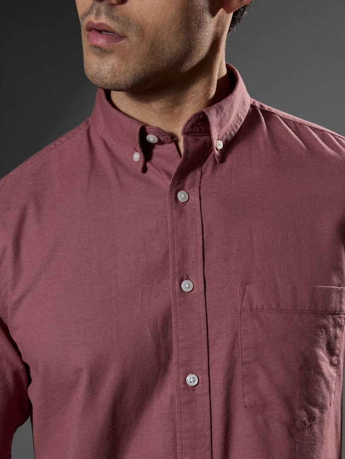 men's dusty rose Turkish fit cotton shirt with breast pockets and elbow patches
men's shirt latest collection