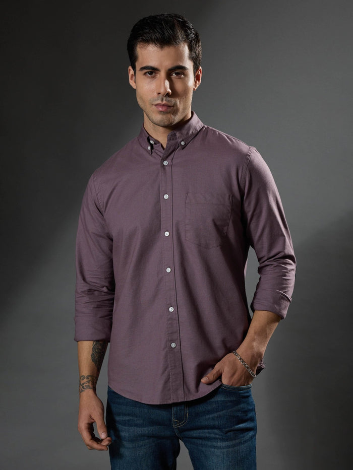 men's pale purple Turkish fit cotton shirt with breast pockets and elbow patches
men's shirt latest collection