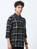 fullsleev checkered shirt in regular fit made from soft brushed fabric
fullsleeve shirts for men
regular fit shirt for men