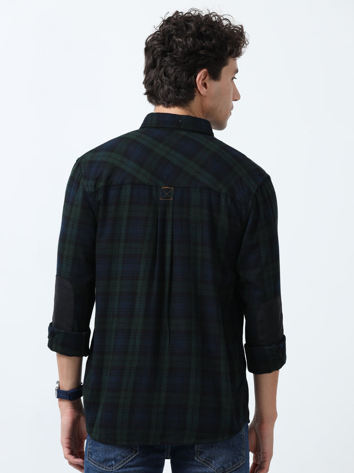 fullsleev checkered shirt in regular fit made from soft brushed fabric
fullsleeve shirts for men
regular fit shirt for men