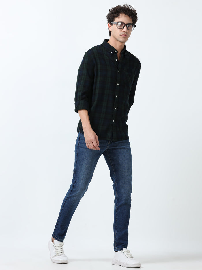 fullsleev checkered shirt in regular fit made from soft brushed fabric
fullsleeve shirts for men
regular fit shirt for men
