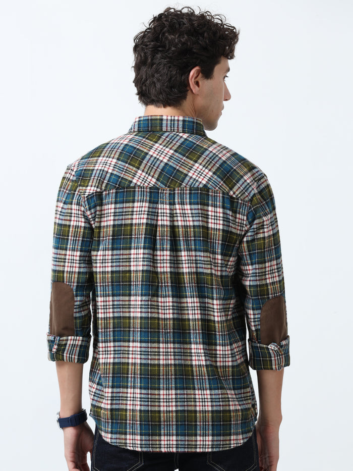 fullsleev checkered shirt in regular fit made from soft brushed fabric
fullsleeve shirts for men
regular fit shirt for men