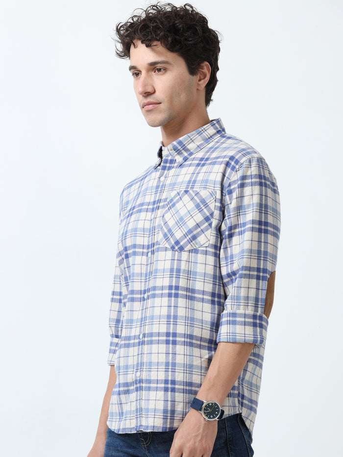 fullsleev checkered shirt in regular fit made from soft brushed fabric
fullsleeve shirts for men
regular fit shirt for men