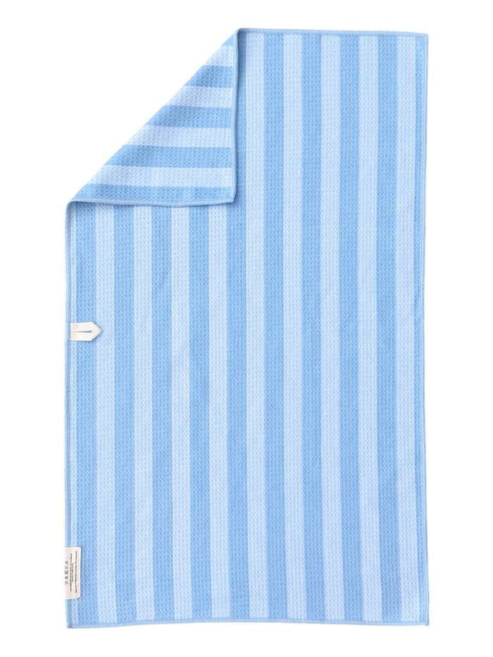 Coastal Blue Stripe: Double-Sided Hand Towel