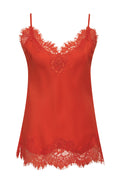 Coco Lace Silk Cami Acid Orange