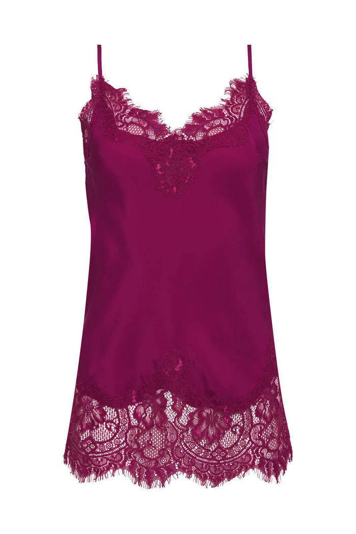 Coco Lace Silk Cami Fuchsia