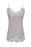 Coco Lace Silk Cami Ice Grey