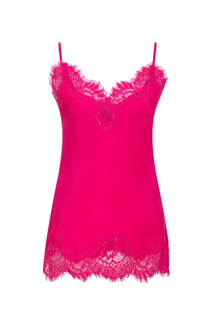 Coco Lace Silk Cami Mystic Pink