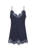 Coco Lace Silk Cami Navy