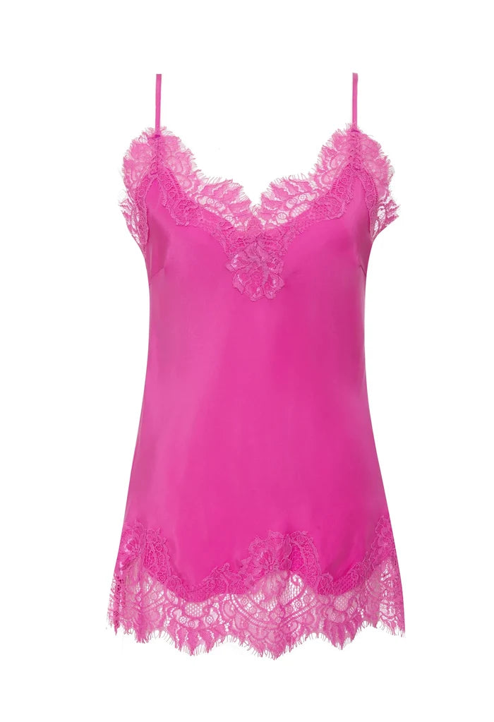 Coco Lace Silk Cami Pink