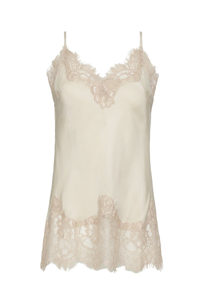 Coco Lace Silk Cami Vanilla