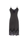 Contrast Coco Bodice Lace Dress Pewter