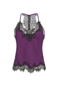 Contrast Lucy Crop Cami Deep Violet