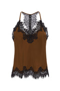 Contrast Lucy Crop Cami Tobacco