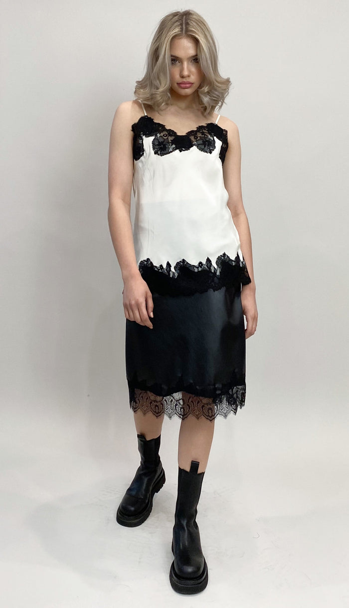 Contrast Marilyn Lace Silk Cami Classics