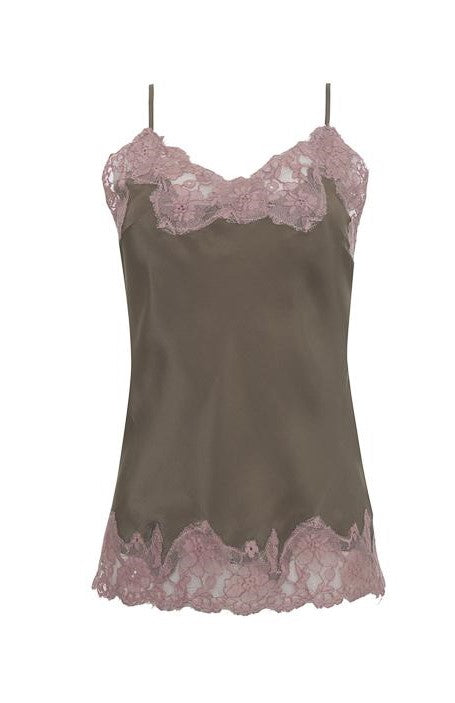 Contrast Marilyn Lace Silk Cami